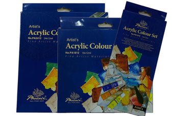 Pigmento de secado rápido de la pintura acrílica, colores de acrílico determinados de la pintura de madera para pintar
