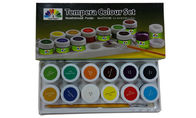 Colores primarios metálicos de la pintura acrílica, pigmentos del color de la pintura del sistema de color de la témpera