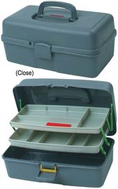Caja plástica 32 x 20 el x 16cm de dos de Foldup de las bandejas contenedores de almacenamiento grandes del arte