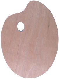 Paleta de madera reciclada del artista para la pintura de acrílico, herramientas de la pintura al óleo de la paleta de los pintores