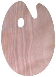 Paleta de madera reciclada del artista para la pintura de acrílico, herramientas de la pintura al óleo de la paleta de los pintores