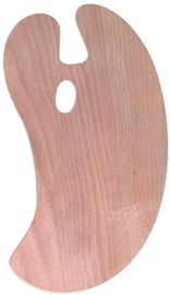 Paleta de madera reciclada del artista para la pintura de acrílico, herramientas de la pintura al óleo de la paleta de los pintores