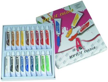La pintura hermosa del arte colorea los colores primarios 6 X del arte X 12ml/12 12ml/18 tubos de X 12ml