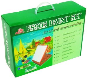 El panel de la lona incluyó los equipos de pintura de acrílico determinados de la pintura del arte para los adultos